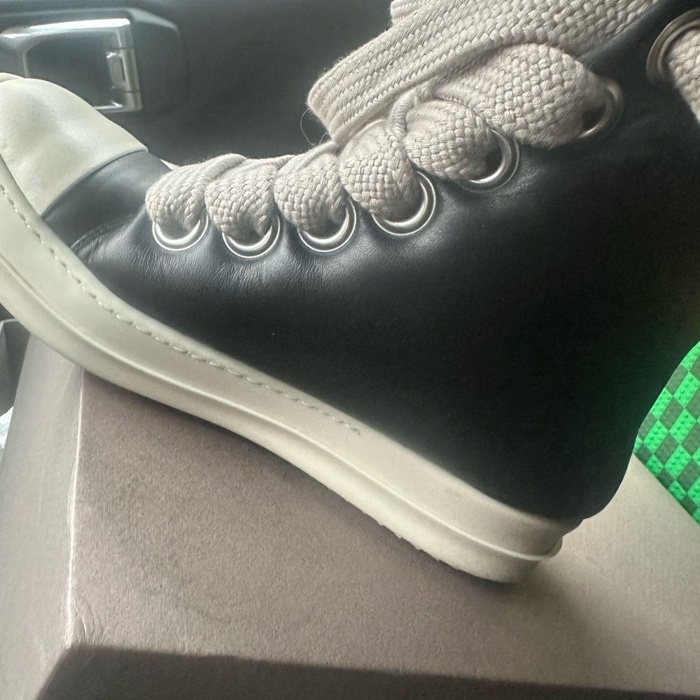 Black and White High-Top Sneakers